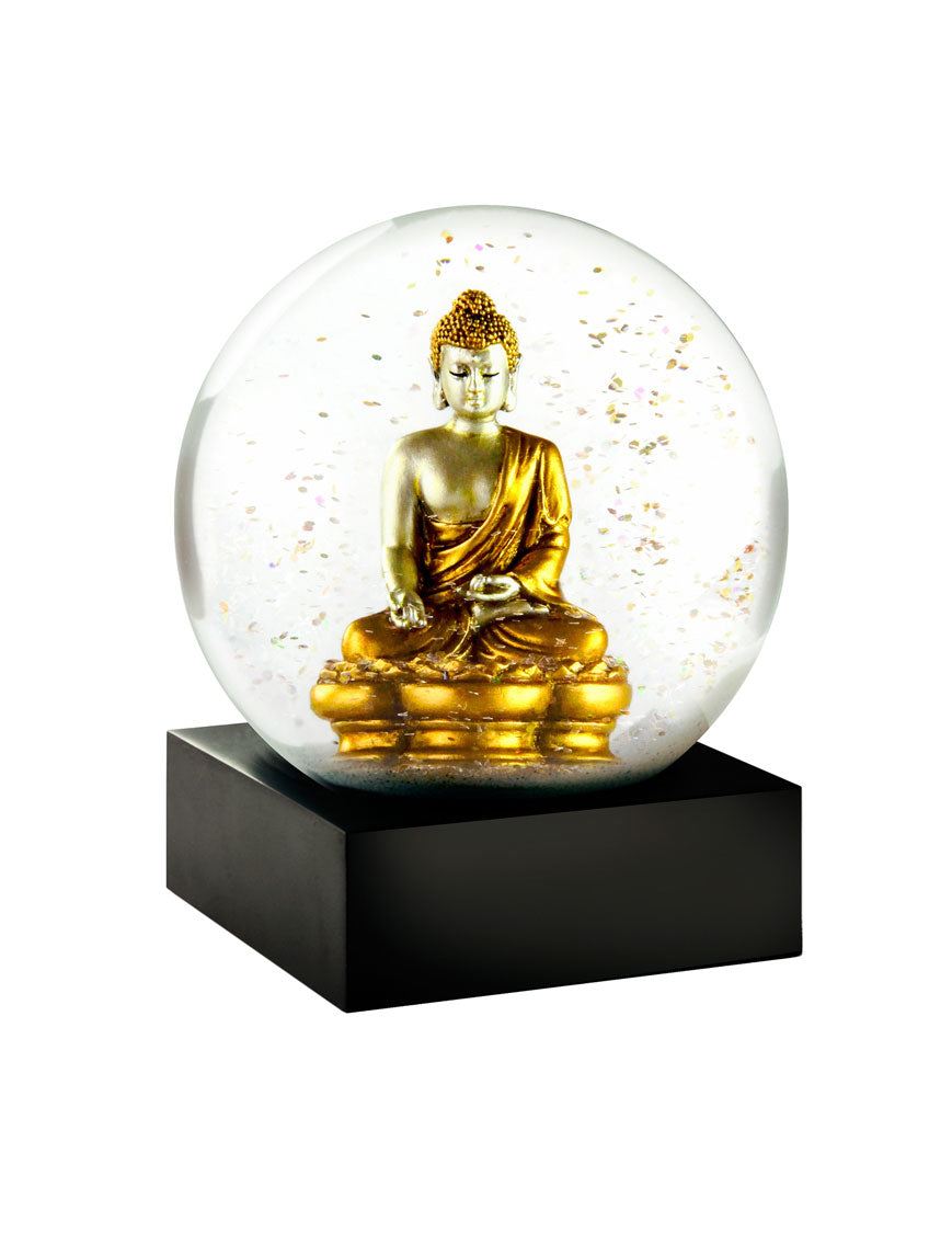Buddha Gold Statue Cool Snow Globe.