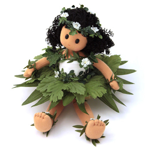 Hawaiian Leilani (White Lei) Collectible Musical Doll