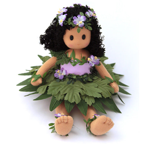 Hawaiian Pualani (Purple Lei) Collectible Musical Doll