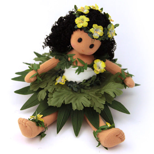 Hawaiian Ilima (Yellow Lei) Collectible Musical Doll