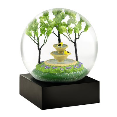 Goldfinch Fountain Cool Snow Globe by CoolSnowGlobes.
