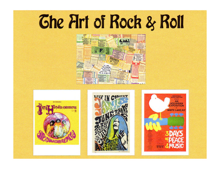 Art of Rock & Roll Note Cards - Boxed Set of 16 Notecards