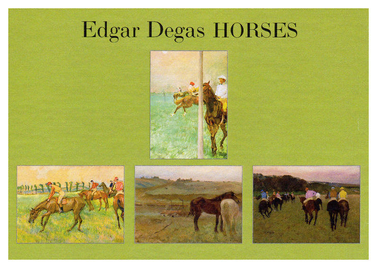 Edgar Degas Horses Boxed Blank Note Card Set with Envelopes