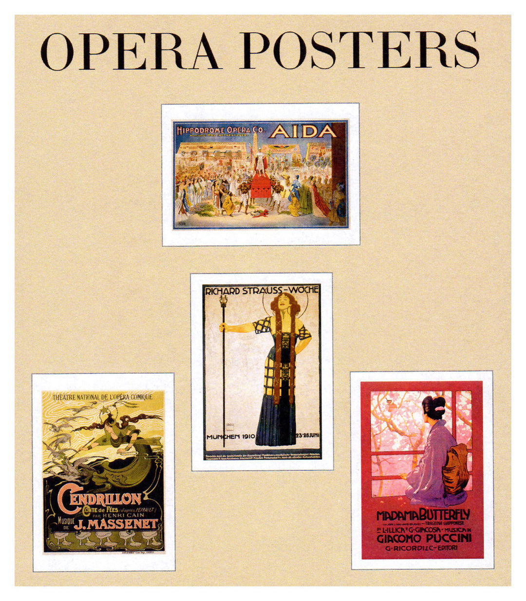 Opera Posters Note Cards - Boxed Set of 16 Note Cards with Envelopes