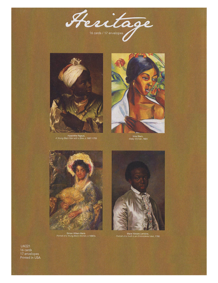 Heritage Portraits Persons of Color Blank Note Cards - Boxed Set of 16