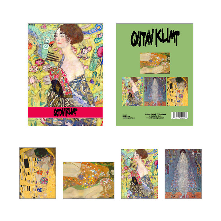 Gustav Klimt Austrian Symbolism Paintings of Women Boxed Note Cards Set