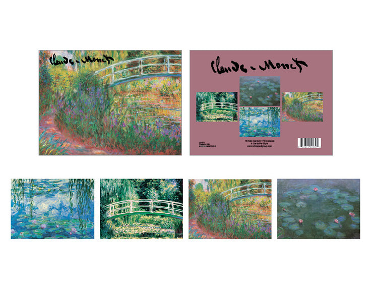 Claude Monet French Impressionism Paintings Boxed Note Cards Set