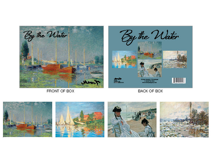 Monet By the Water Beach Coastal Marine Seascapes Paintings Boxed Note Cards Set